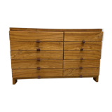 Solid elm sideboard and leather slats