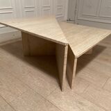 Table basse Up & Up travertin Italie 1970s