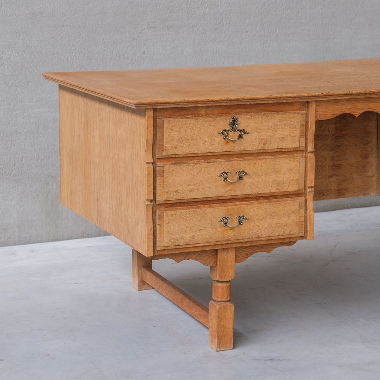 Oak danish mid-century desk