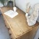 Vintage solid pine English trade counter furniture