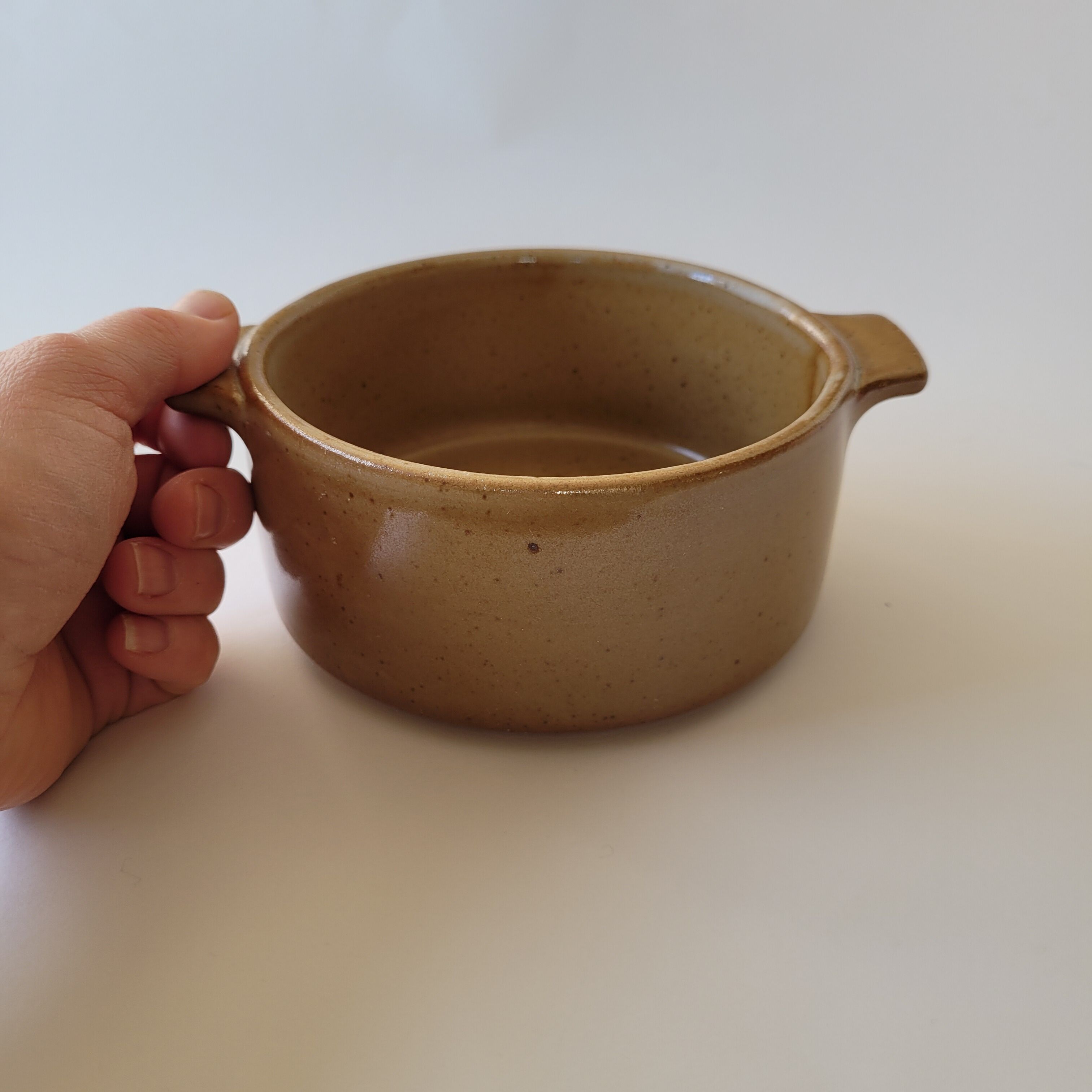 Large sandstone ear bowl