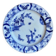Round Creil and Montereau dish in blue earthenware, "Japan" service circa 1895