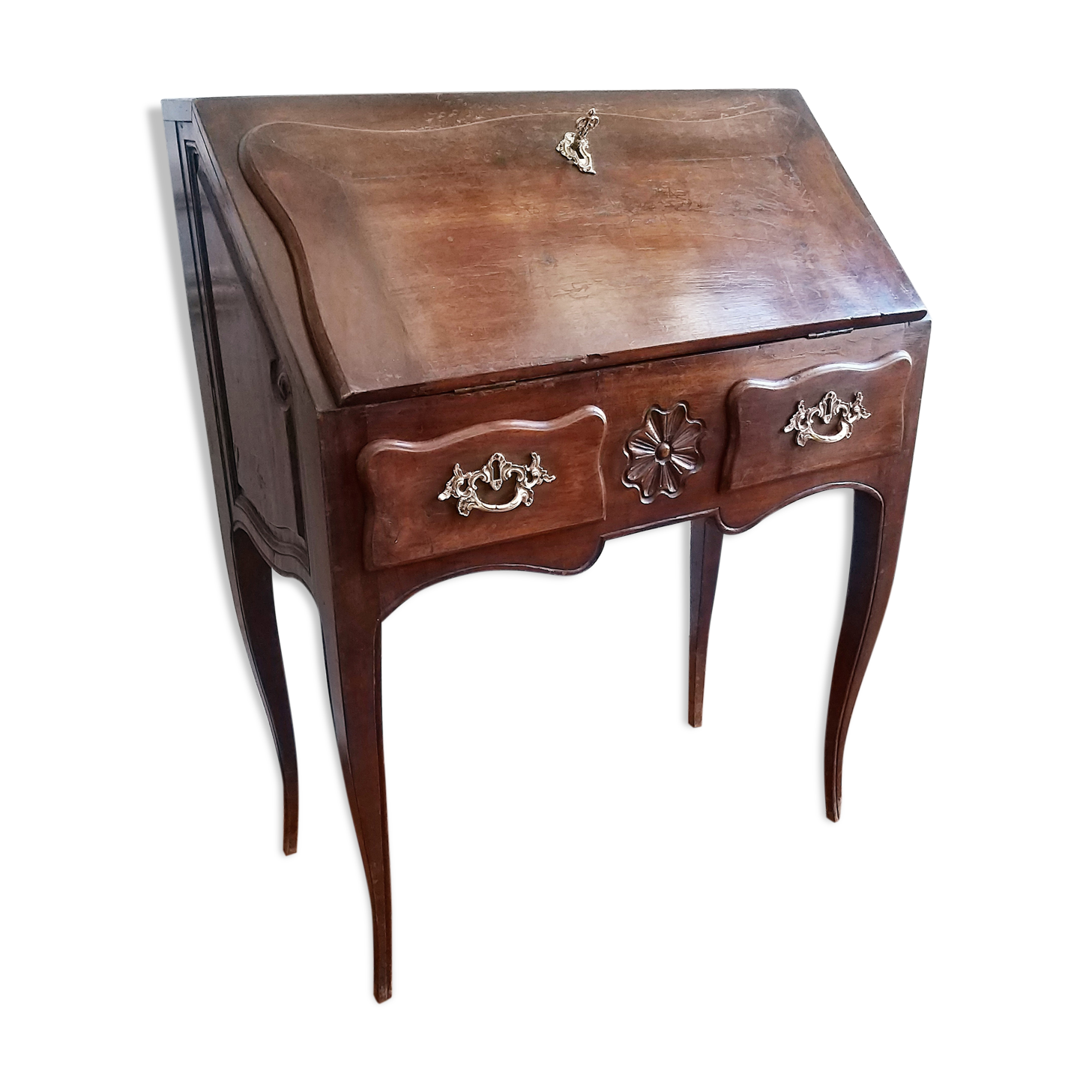 Louis XV style mahogany style writing desk
