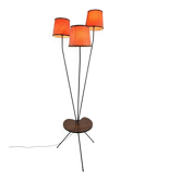 1950s/60s tripod floor lamp with 3 lights.