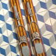 Paire de skis vintage L=210 cm