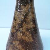 Vintage vase in pyrity sandstone, signed