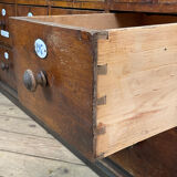 Commode d’apothicaire avec plateau en marbre, années 1930