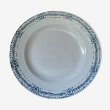 Plat rond Porcelaine Sarreguemines Carina