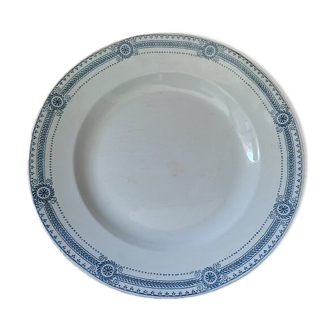 Plat rond Porcelaine Sarreguemines Carina