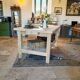 XXL solid oak kitchen island/worktop 180 x 105