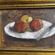 Tableau début XXème "Les pommes et le couteau"