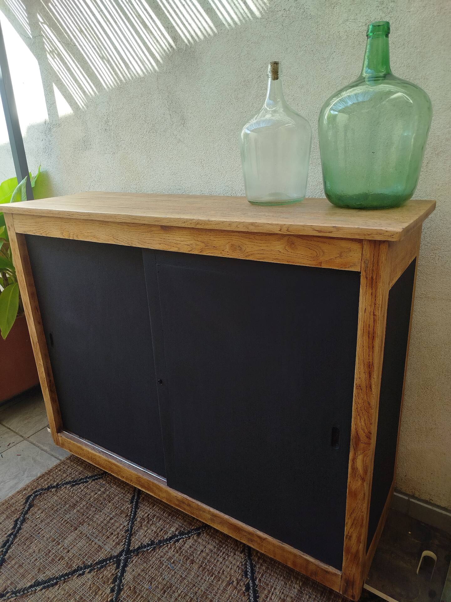 Old buffet with sliding doors