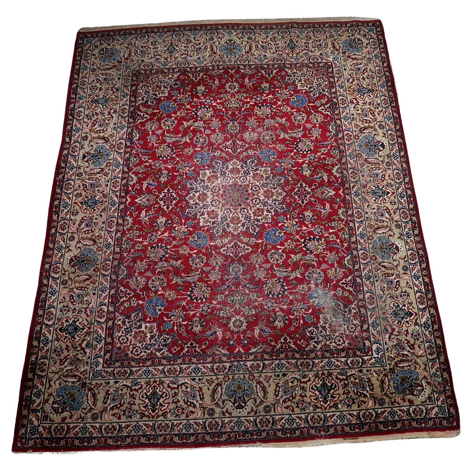 Antique Persian Tabriz handmade rug 309 x 404 cm 1900s - 1C1209