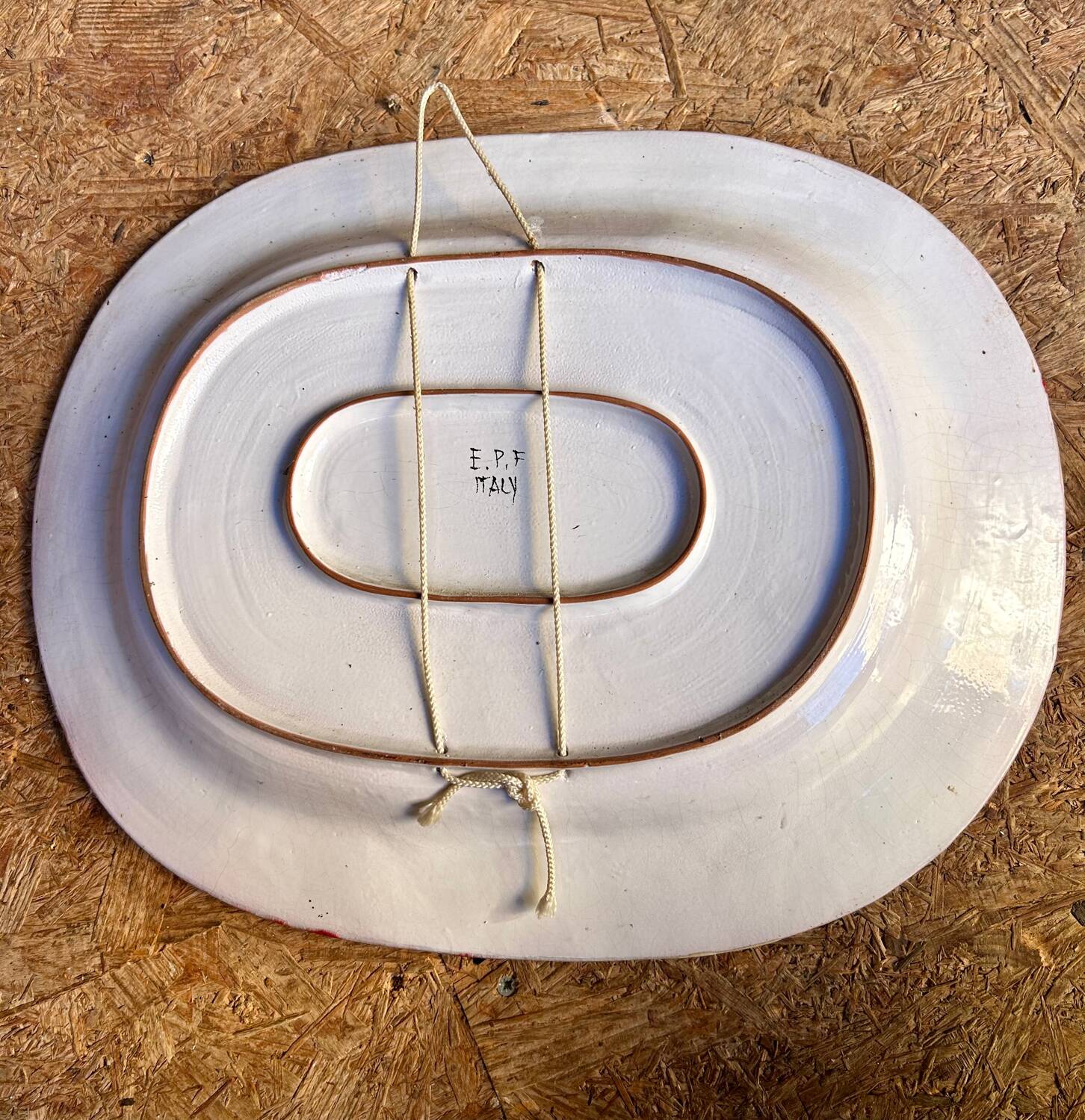 Large ceramic platter by Eugenio Patarino (Italy)