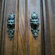 Two-part solid oak buffet circa 1880