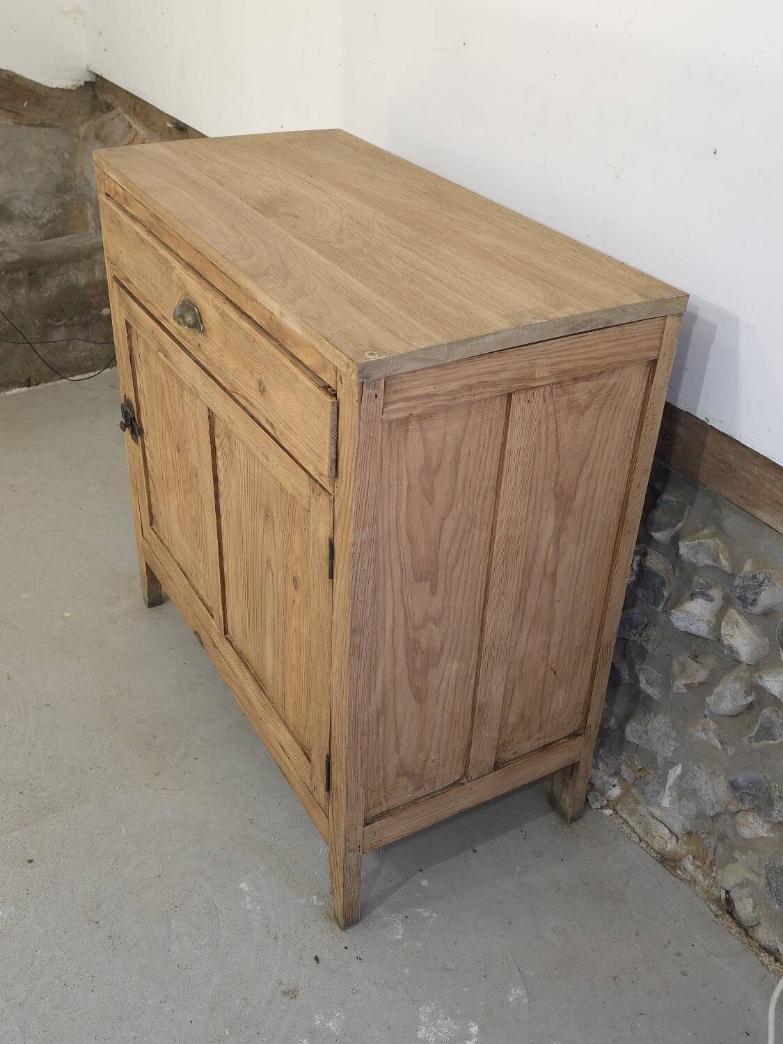 Jam cabinet, Parisian buffet in raw wood