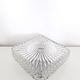 Vintage ceiling lamp / wall lamp - Molded glass - square - 1960 #2