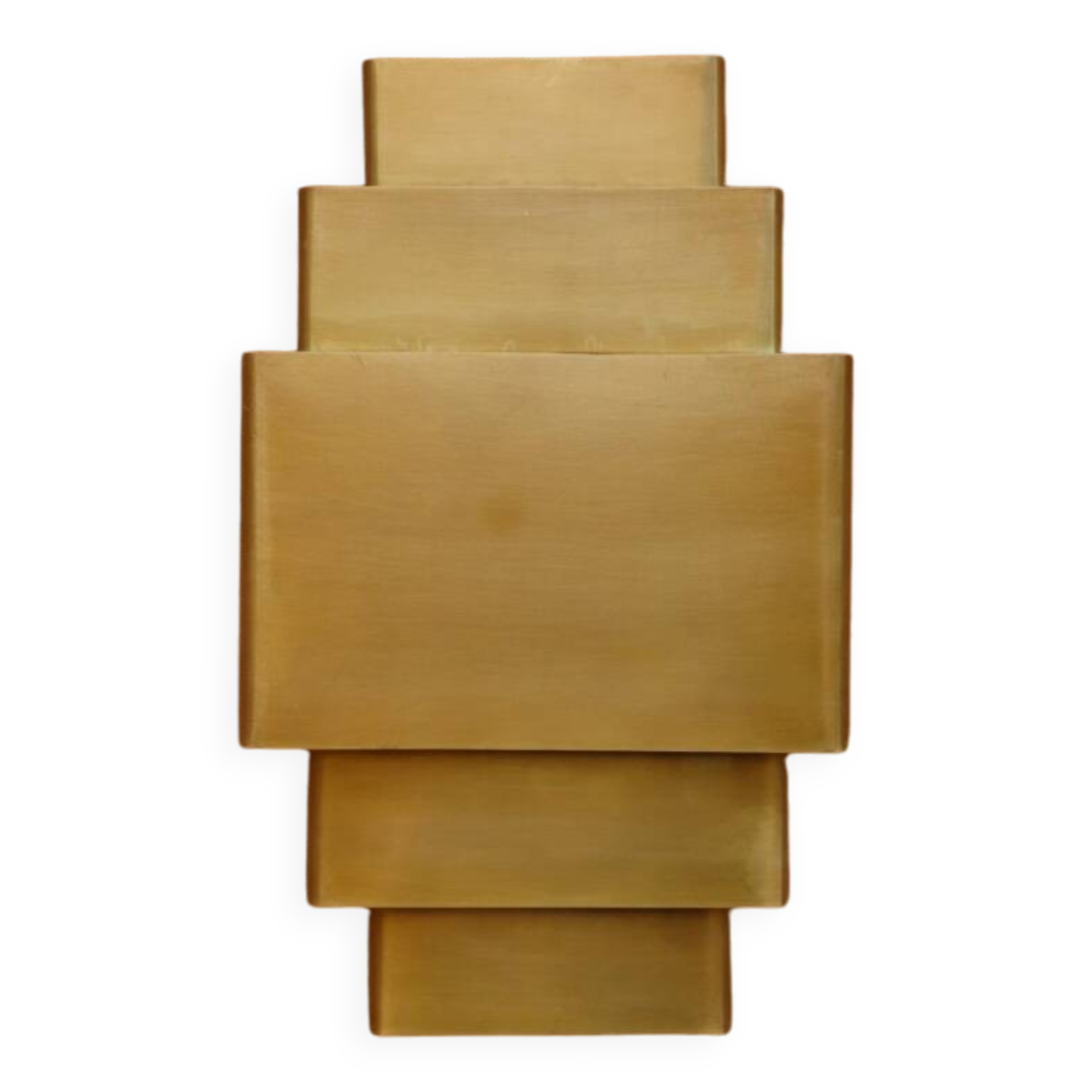 Large art deco brass wall light