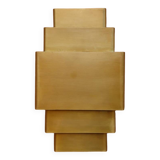 Large art deco brass wall light
