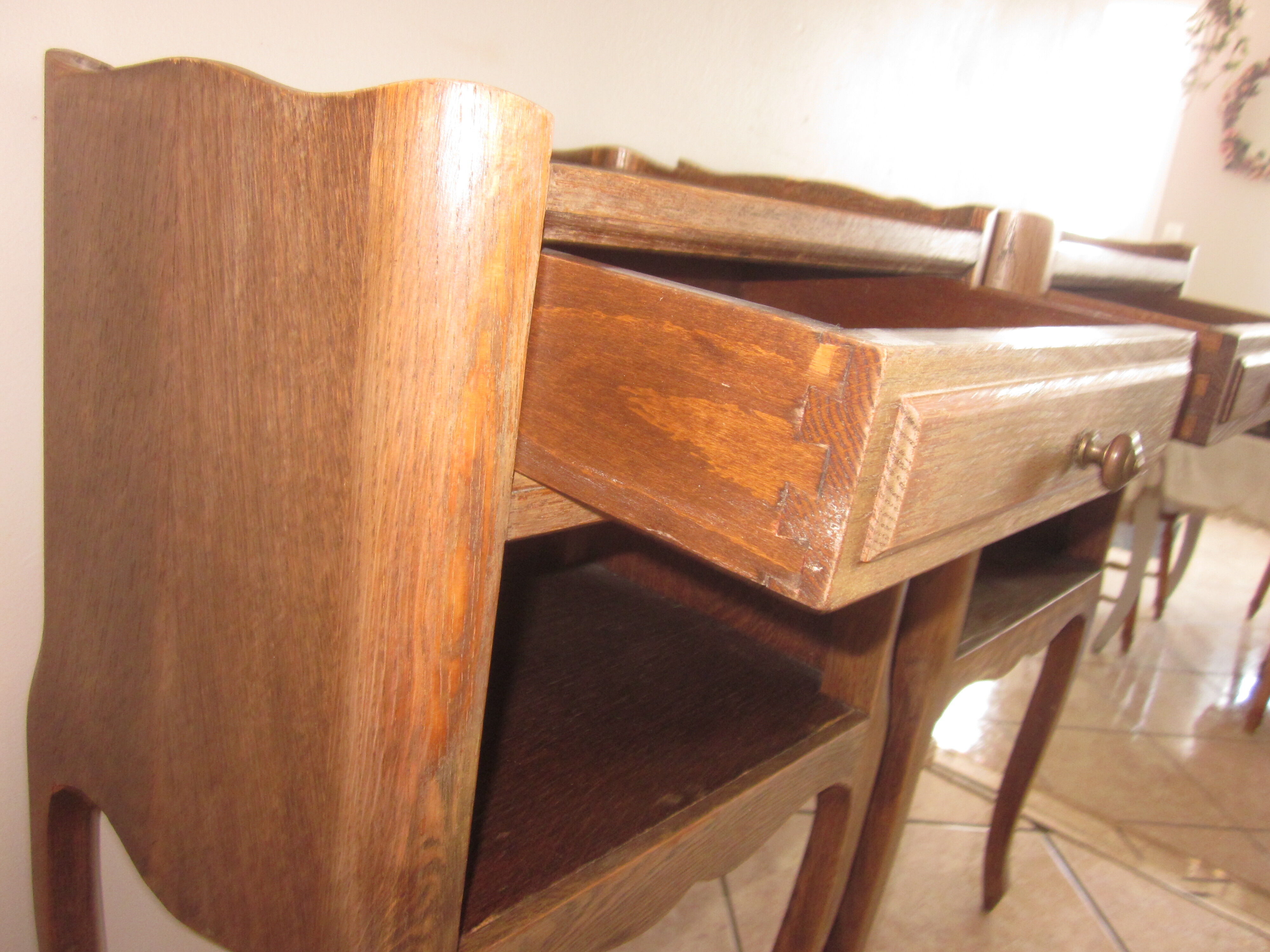 Old style bedside pair