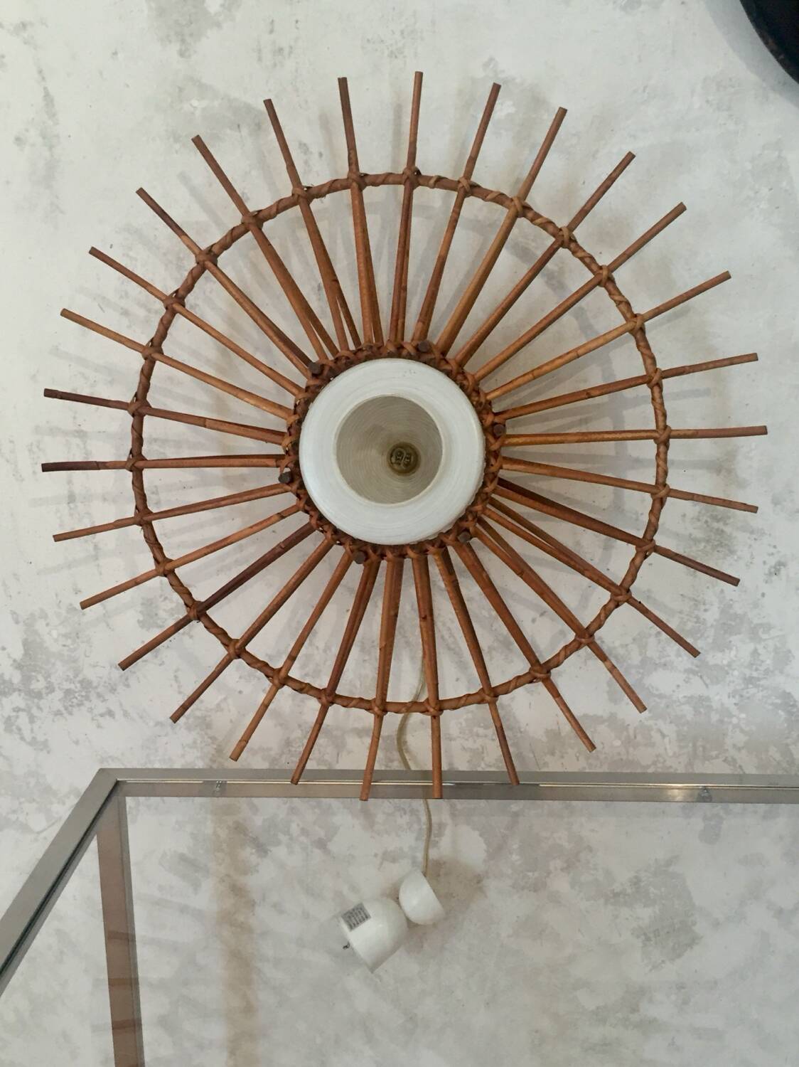 Rattan pendant light