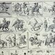 Old engraving 1928, Horse riding, horse, equestrian, equestrian • Lithograph, Original plate
