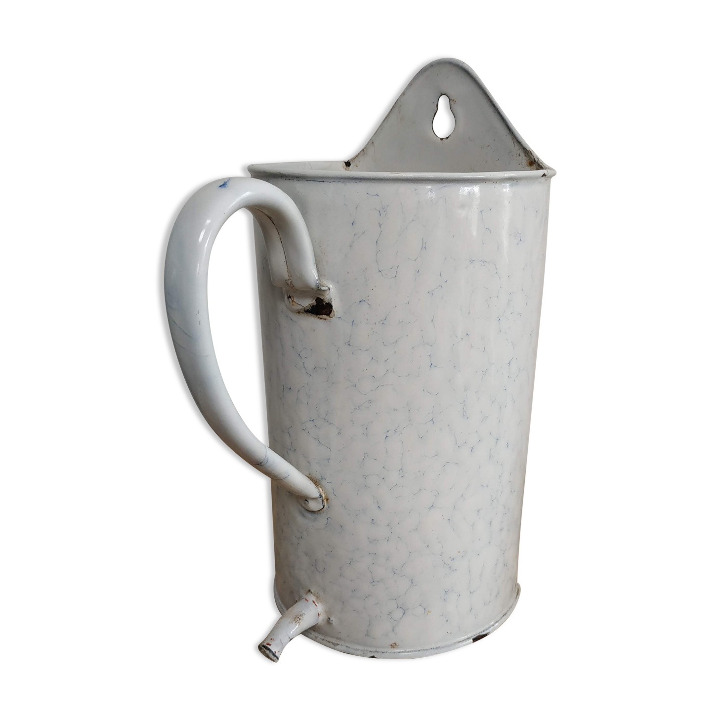 Fountain vintage metal enamelled