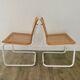 Pair of B32 chairs by Marcel Breuer, Made in Italy