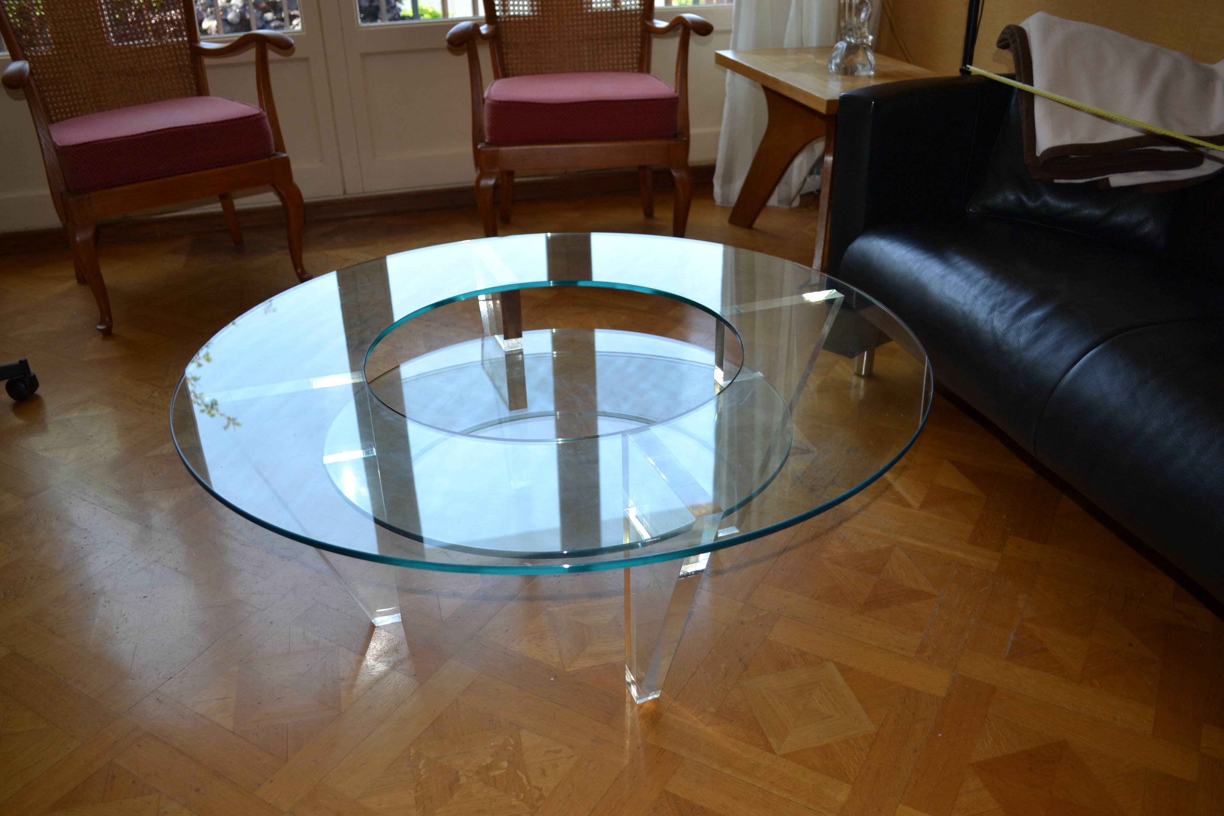 Two Tier Glass Coffee Table