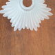 Lot of 5 globes old art deco frosted glass