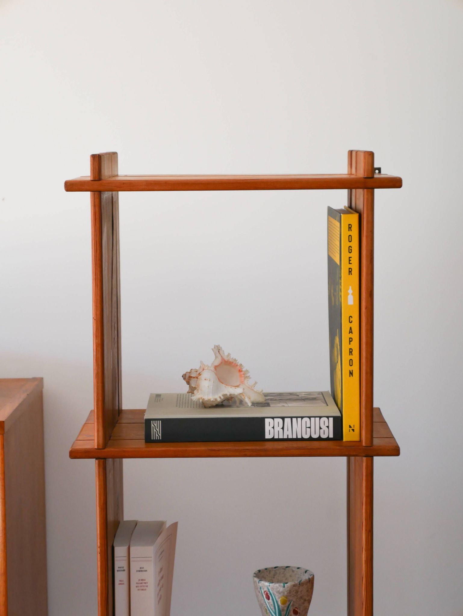 Étagère en pin, sur pieds ou à poser, 1980
