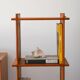 Pine shelf, on legs or to be placed, 1980
