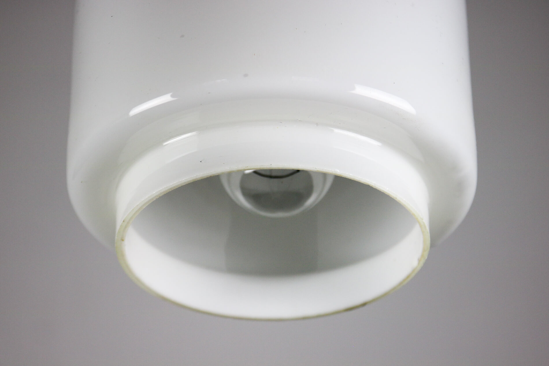 Vintage bauhaus opaline cascade pendant light, 1940s