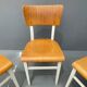 3 chaises en bois, Tchécoslovaquie années 1950
