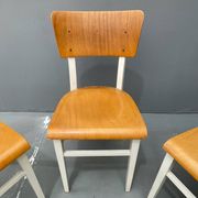 3 chaises en bois, Tchécoslovaquie années 1950