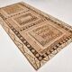 "Tapis Kilim Ancien 100% Laine – Grand Format, Pièce Rare à Motifs Ethnique