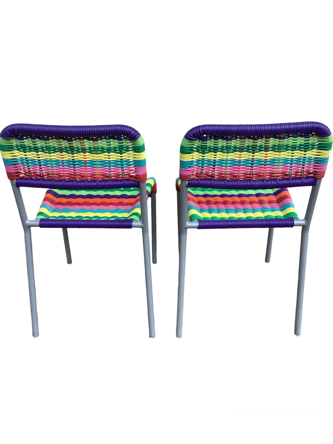 2 IKEA scoubidou children's chairs