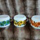 5 vintage cups in Arcopal/Lotus