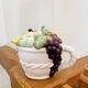 Vintage fruit majolica teapot