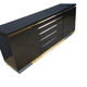 Brass and lacquer sideboard by Jean Claude Mahey, 1970s
