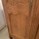 Small 19th century solid oak wardrobe