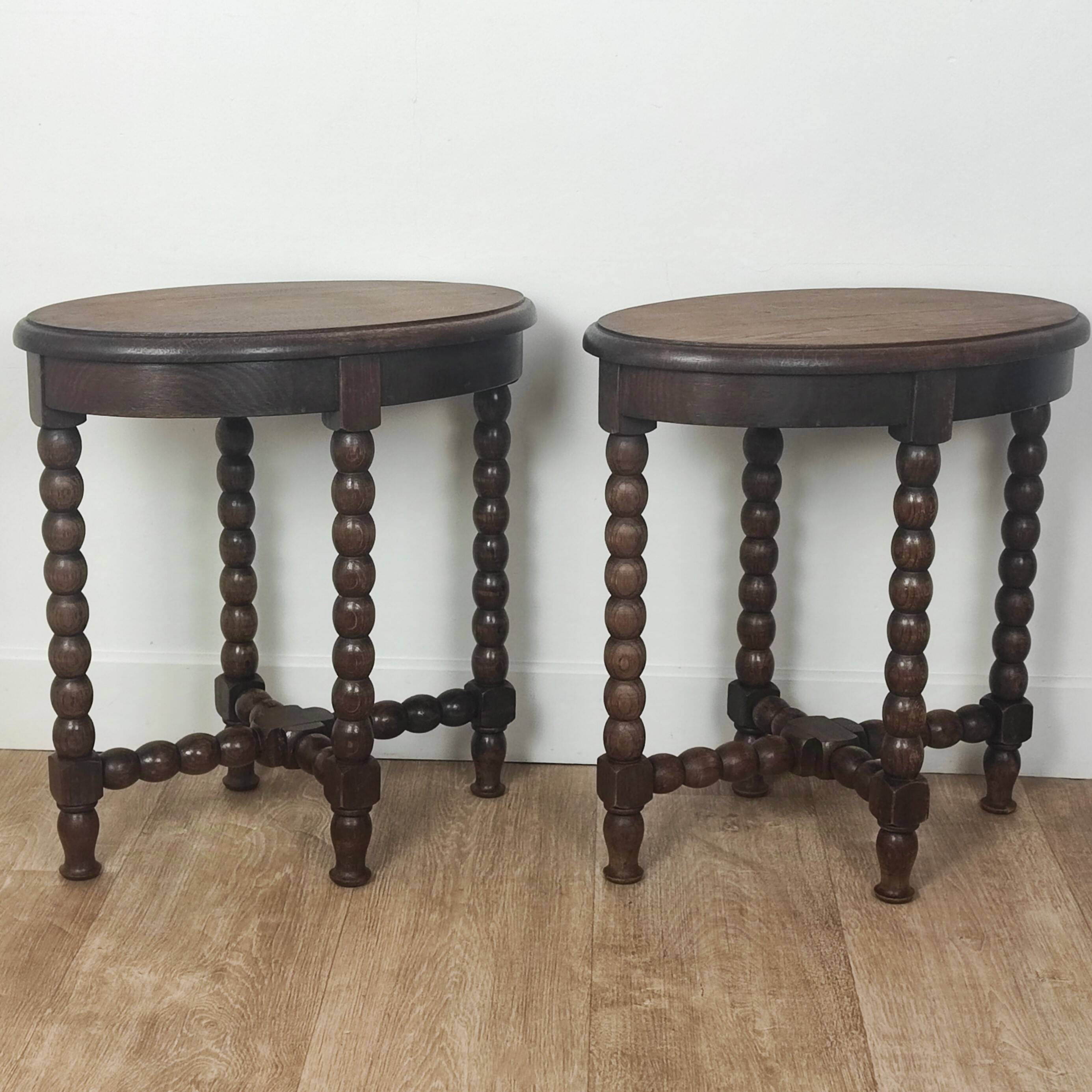 Louis XIII style side tables/end tables