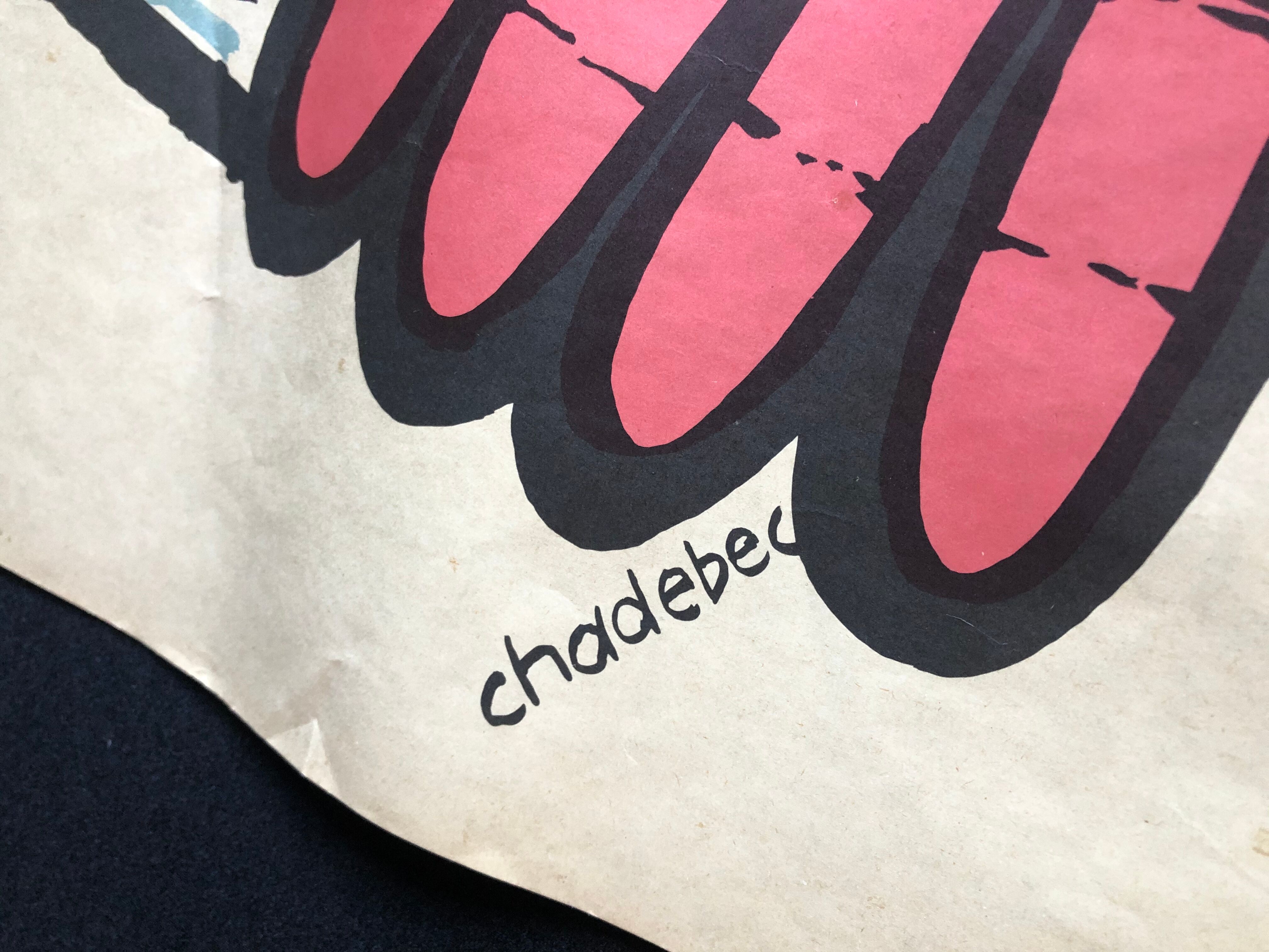 Old vintage poster B. Chadebec 1987