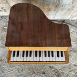 Piano a child's old wood + formica compass legs 1960s vintage