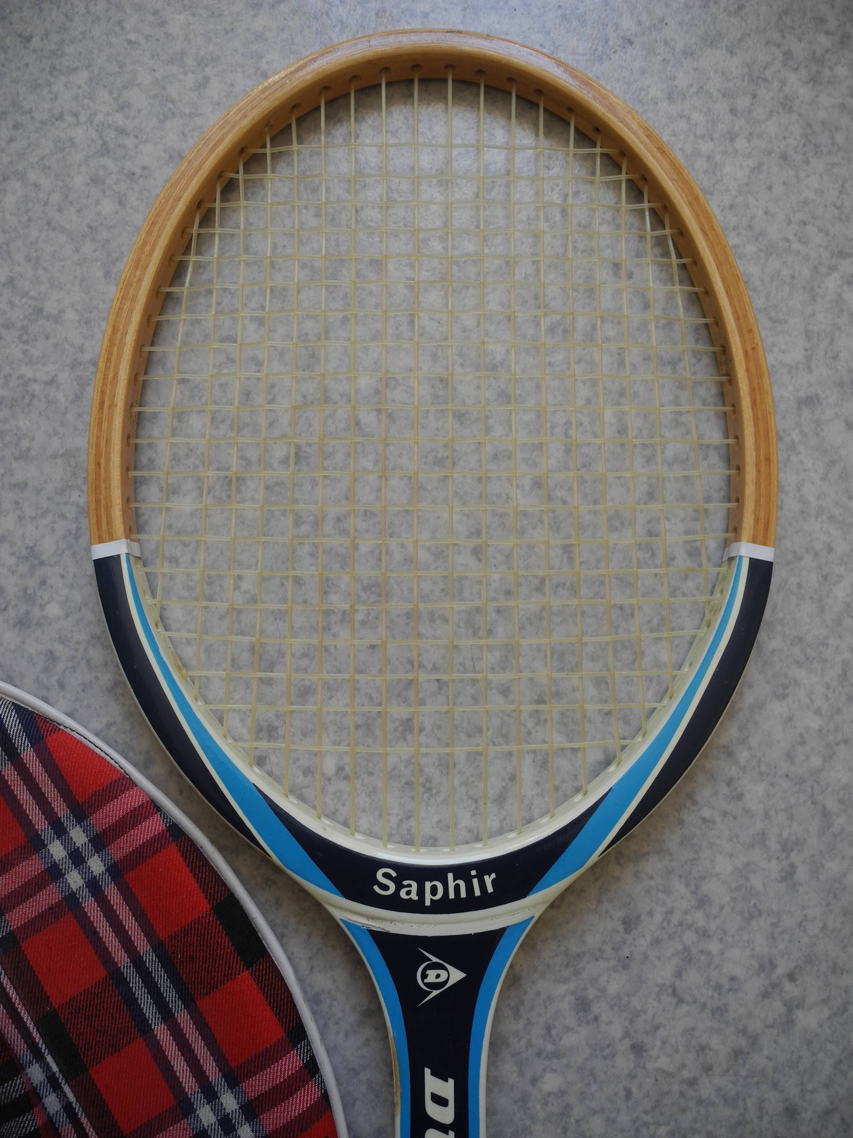 Dunlop Saphir sport vintage tennis racket 70s