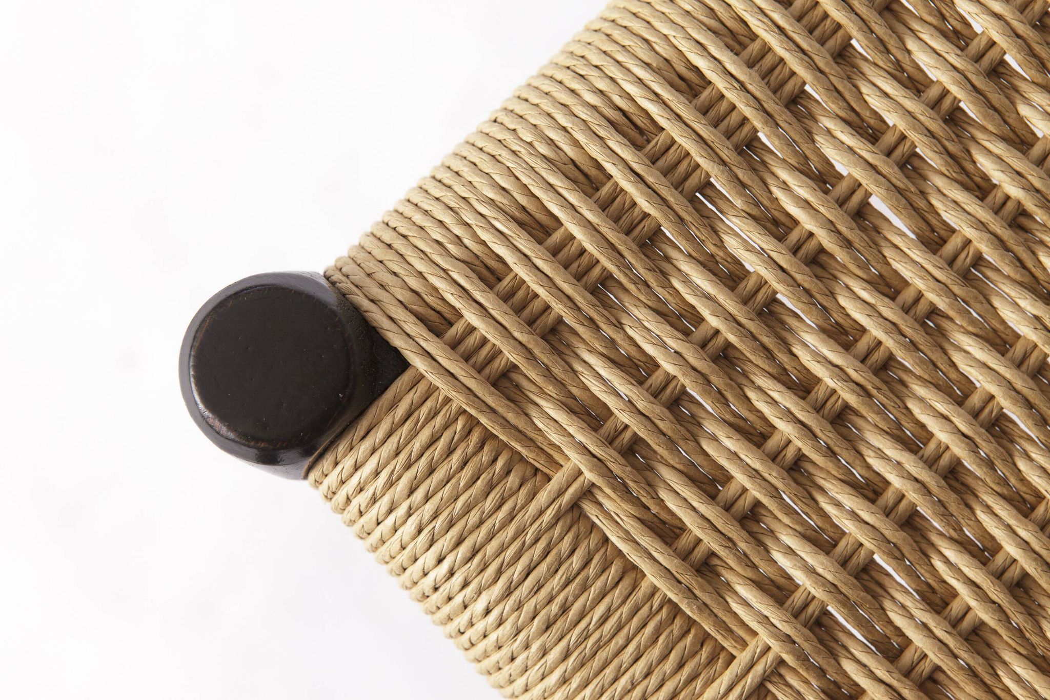 Niels Møller Model 75 Chair in Black Oak with Danish Cord, 1960s Vintage