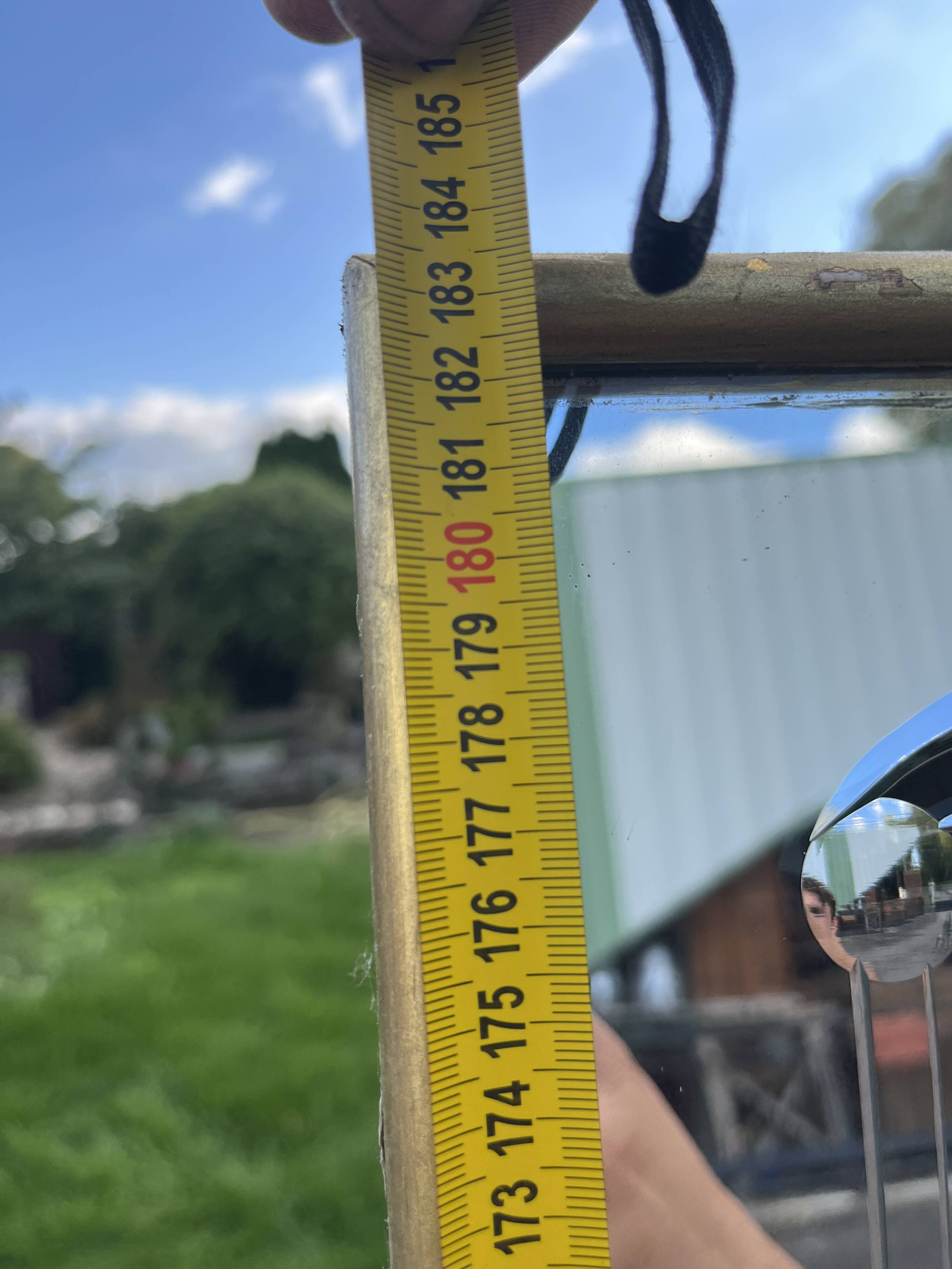 Large Venetian style mirror with engraved decoration and gilded frame 184 cm