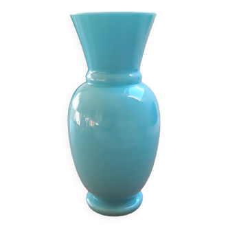 Vase opaline bleu Sèvres de France