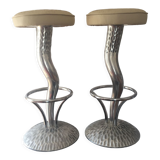 Tabourets bar acier signes