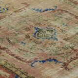 Turkish Anatolian Handmade Vintage Rug 243 cm x 150 cm